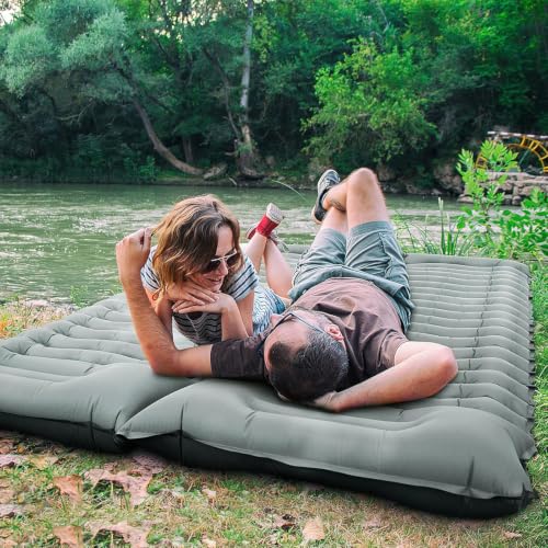 Thumbnail 8 de Yuzonc Doppelschlafmatte – ultraleichte 2-Personen-Campingmatte mit Fußpumpe