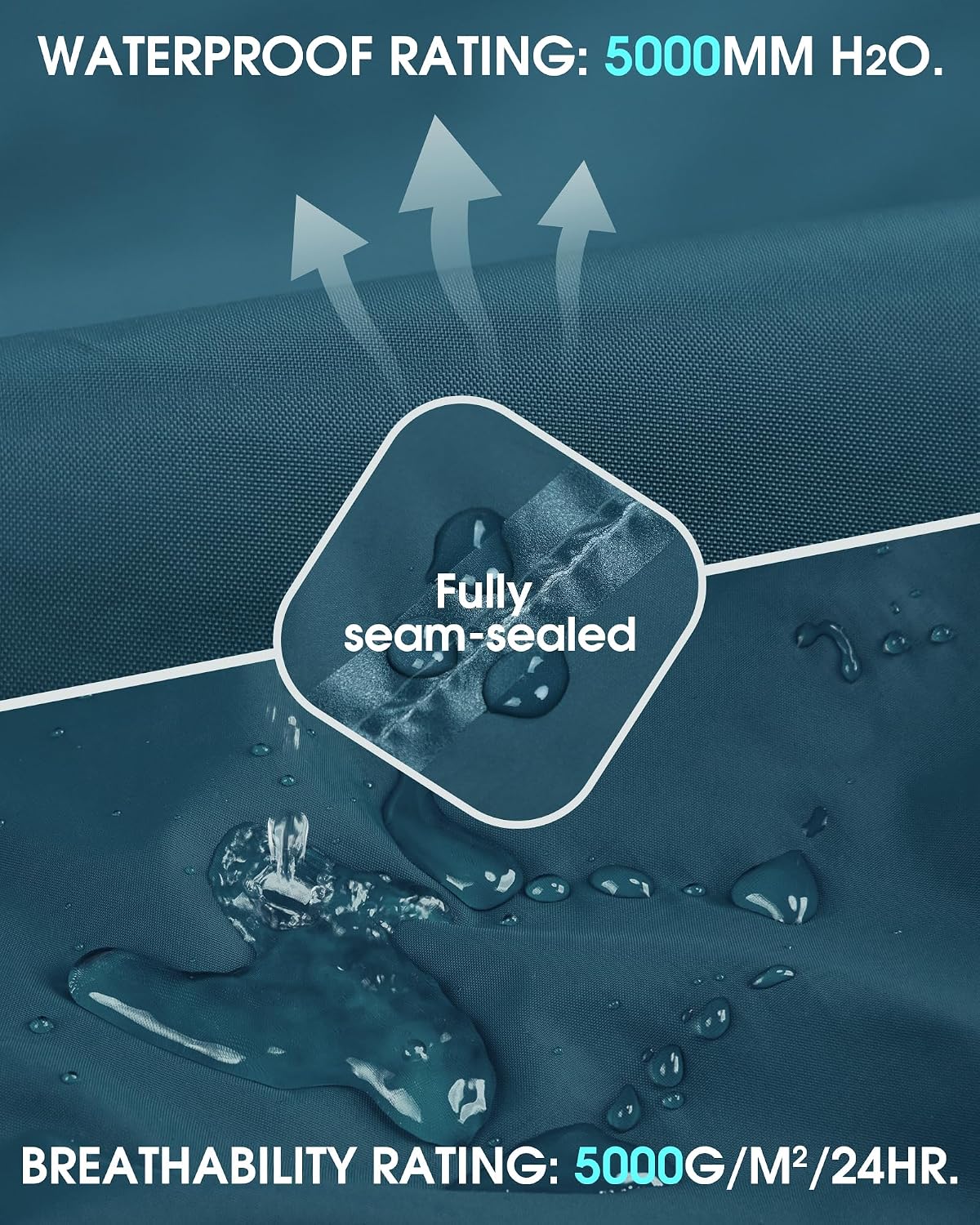 Detalle de 33,000ft Damen Regenhose wasserdichtes Überziehteil mit Reflektionen