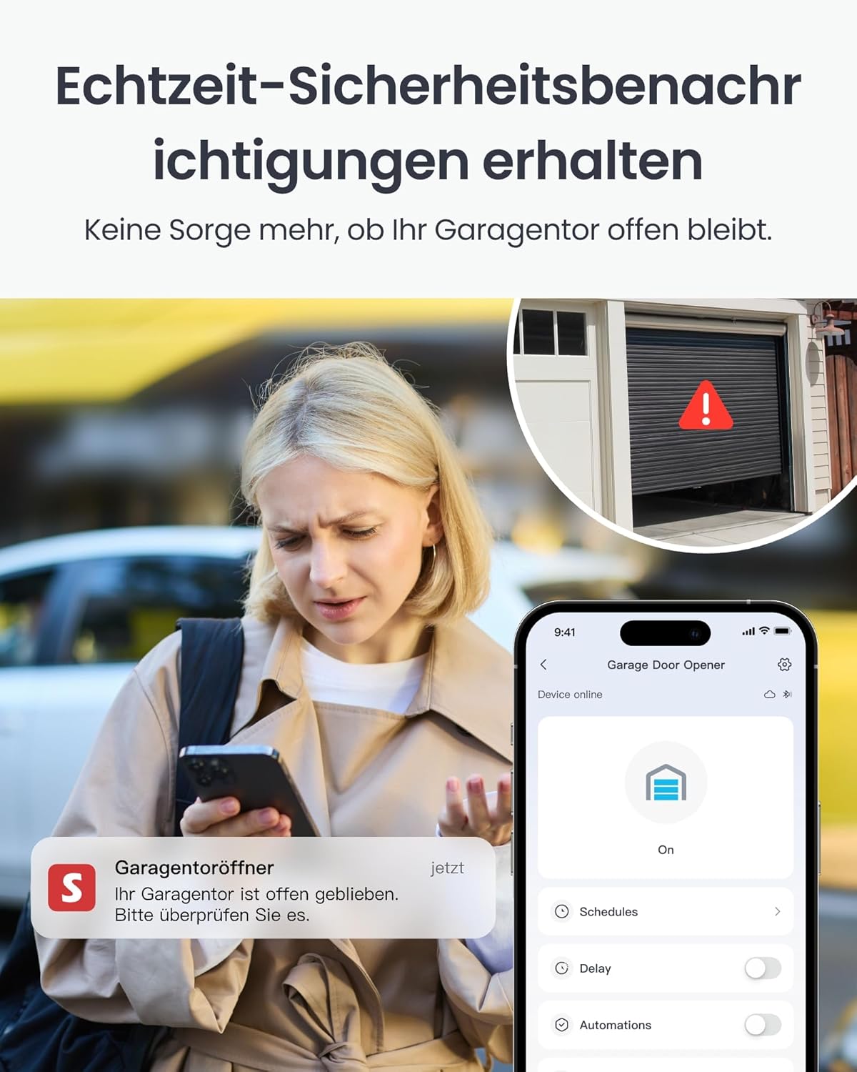 Thumbnail 6 de SwitchBot Smart WLAN Garagentoröffner (New Matter-zertifiziert) für App- & Sprachsteuerung