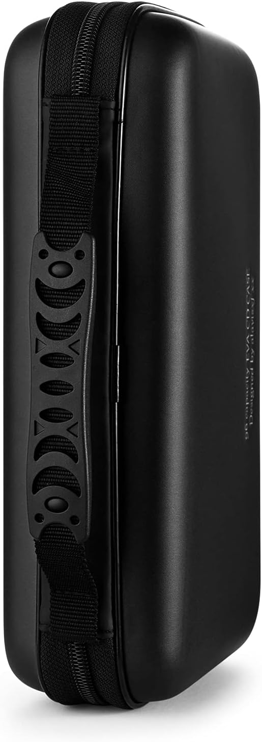 Detalle de LIOVODE 48 Capacity EVA CD Case: Portable, Protective Storage for Your CD and DVD Collection