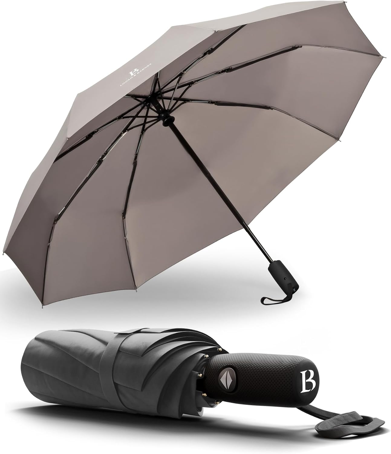 Detalle de LOGAN & BARNES Modell Boston Taschenschirm 140 km/h