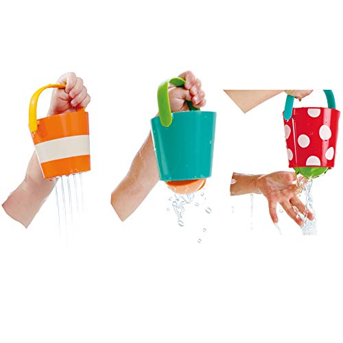 Detalle 2 de Hape Juego de Cubos Alegres para baño multicolor