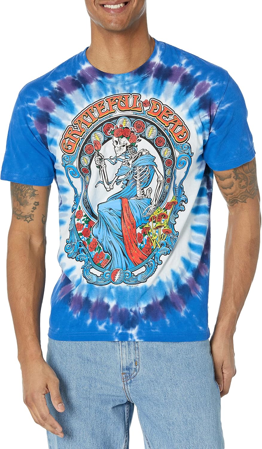 Detalle de Liquid Blue Bertha Tie Dye Vintage Short Sleeve T-Shirt, XL