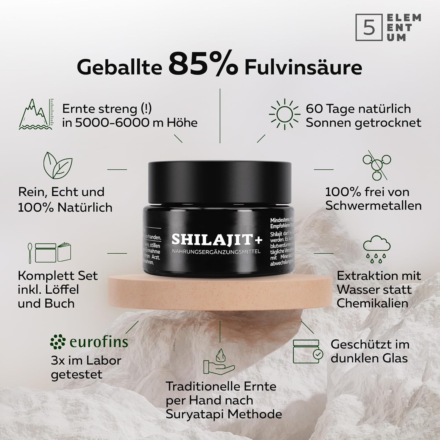 Detalle 2 de Shilajit Original Himalaya Harz 30 g 🍃