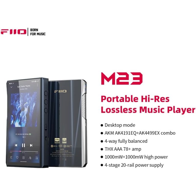 Detalle 2 de FiiO M23 Reproductor Hi-Res con DAC AKM 32‑bit