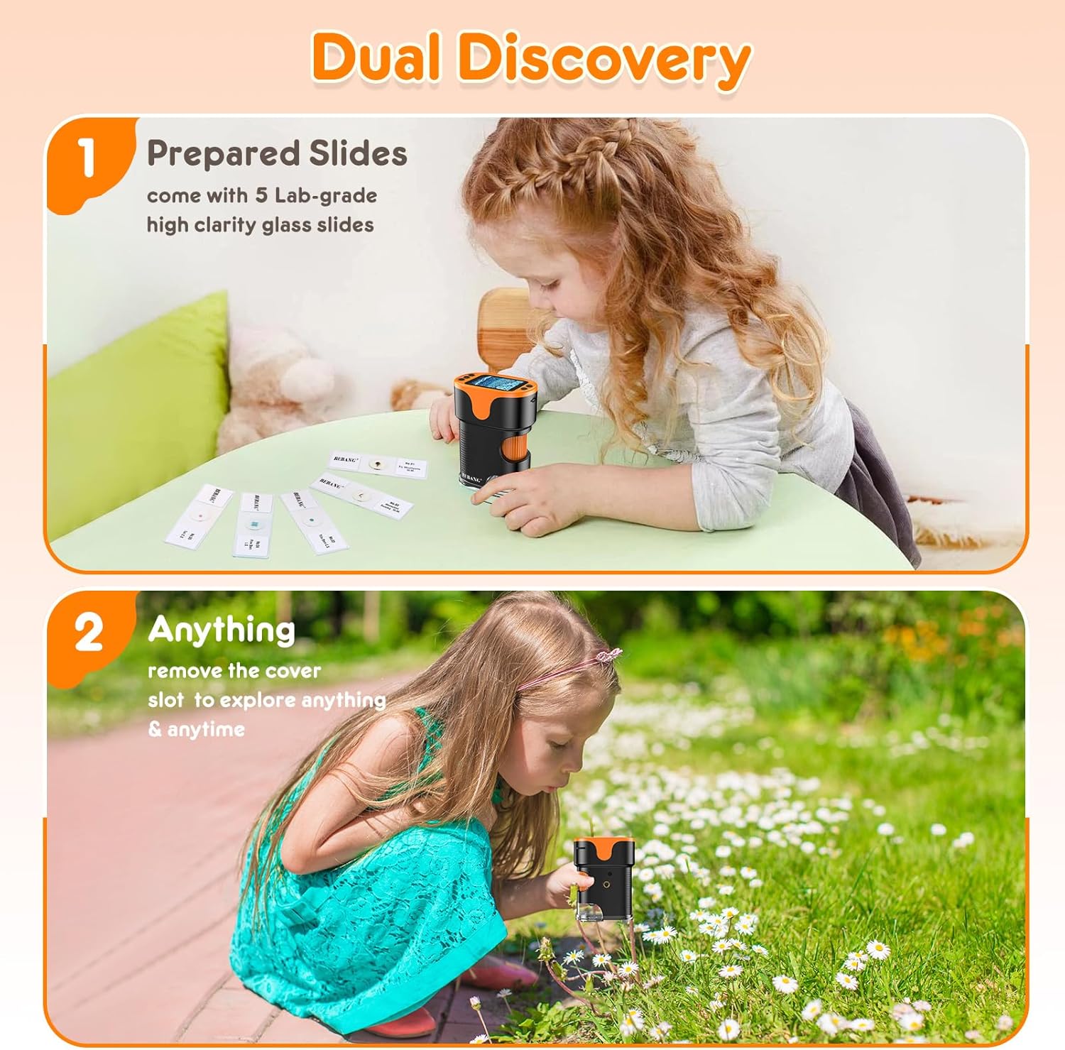 Detalle 2 de 1000X Handheld Microscope for Kids 4K