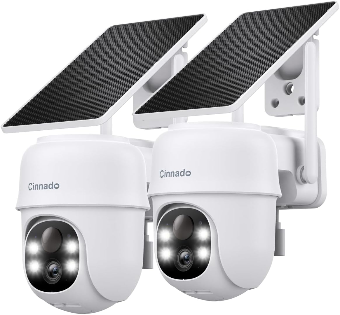 Detalle de Cinnado Cinnado solar CCTV 2K camera system