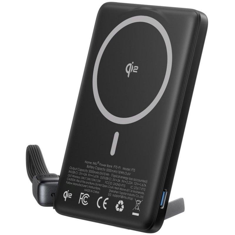 Thumbnail 2 de INIU MagPro Qi2 Powerbank 5000mAh magnética 20W negra
