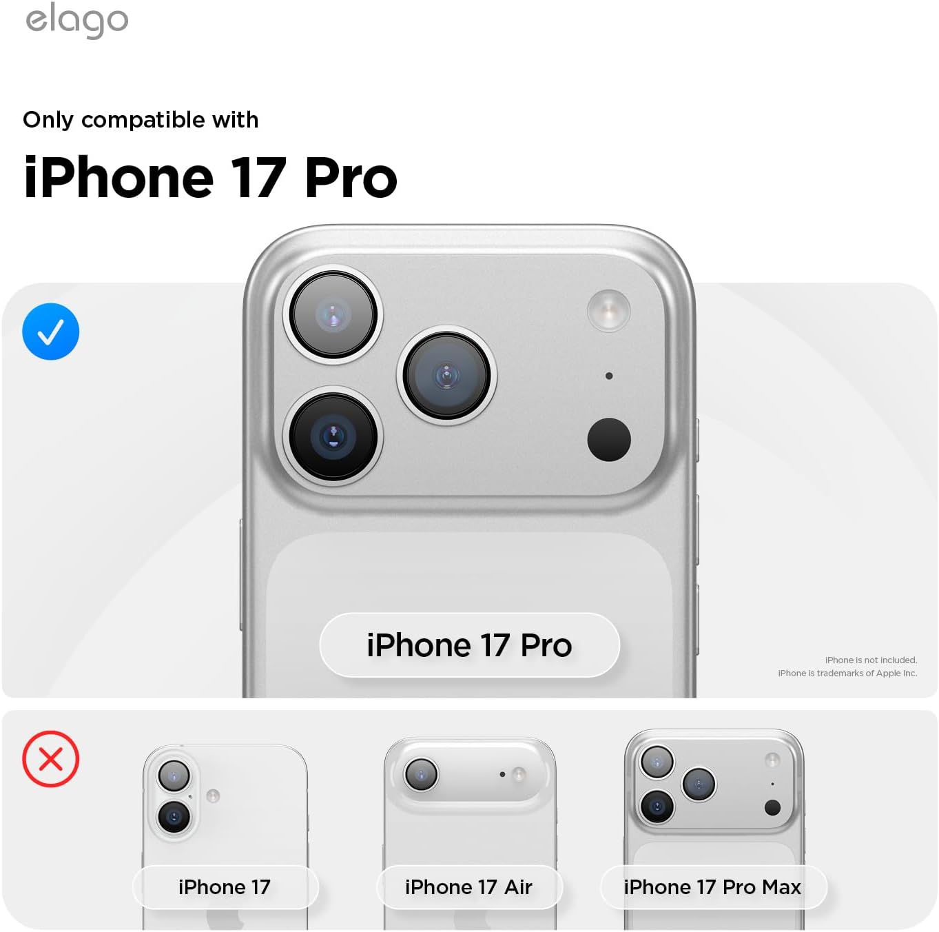 Detalle 2 de elago Cover Magnetica Hybrid Trasparente per iPhone 17 Pro 6,3” – Compatibile MagSafe, antiurto