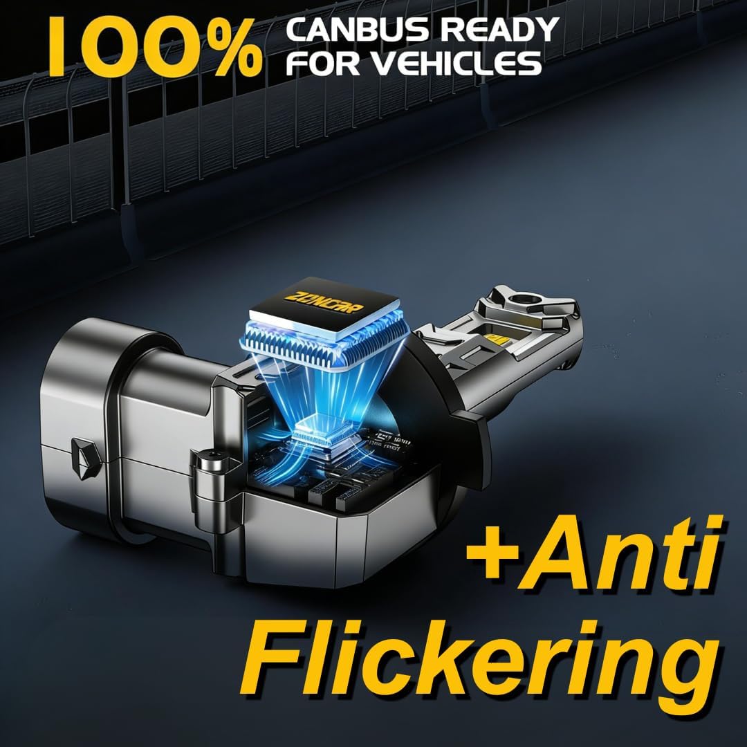 Thumbnail 3 de ZonCar 9005 H11 Fog Light Bulbs Combo (HB3/H11) — LED Fog/Driving Combo, 6500K White, Plug-and-Play, Box of 4