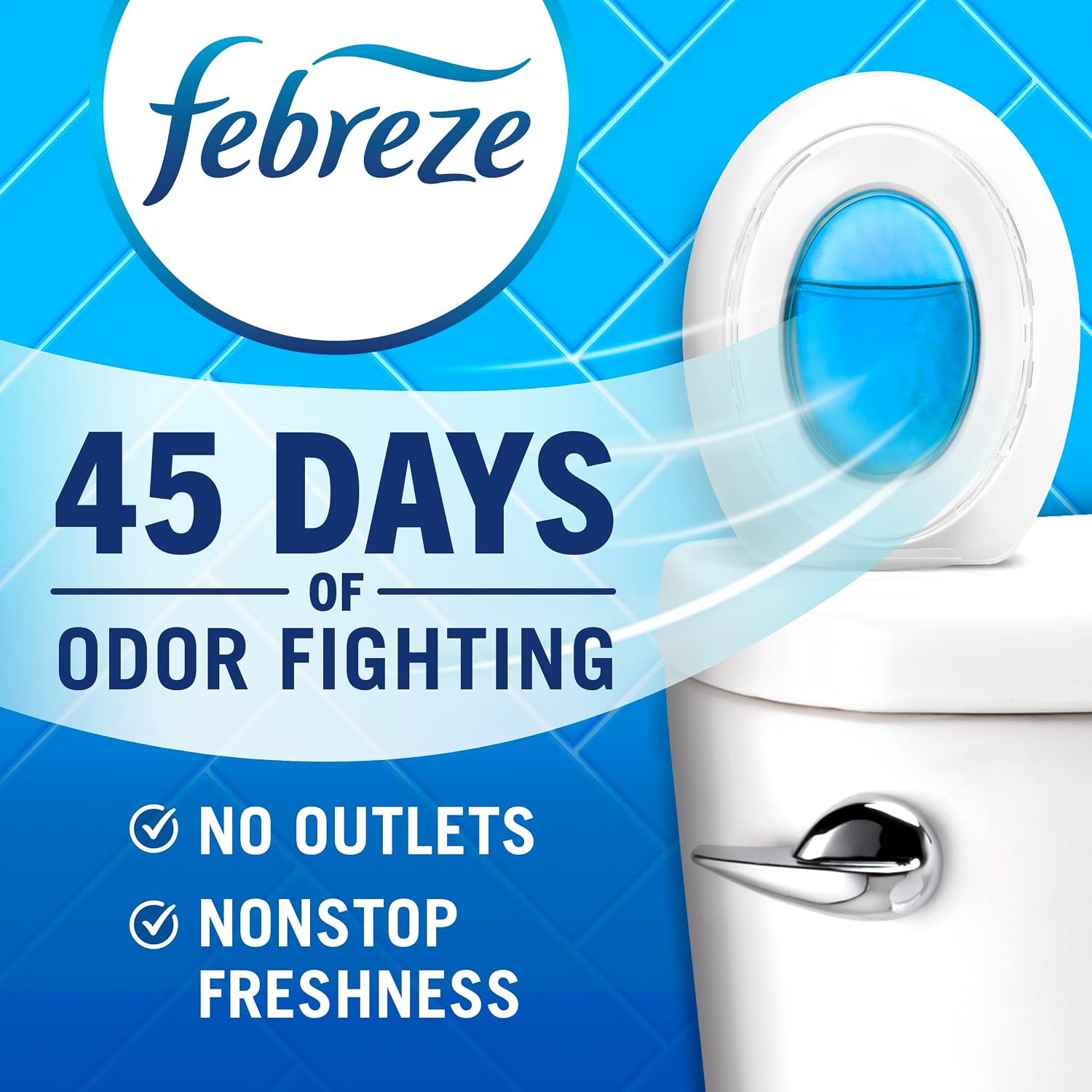 Detalle de Febreze Linen & Sky Bathroom Air Freshener Plug-In, 4 Count