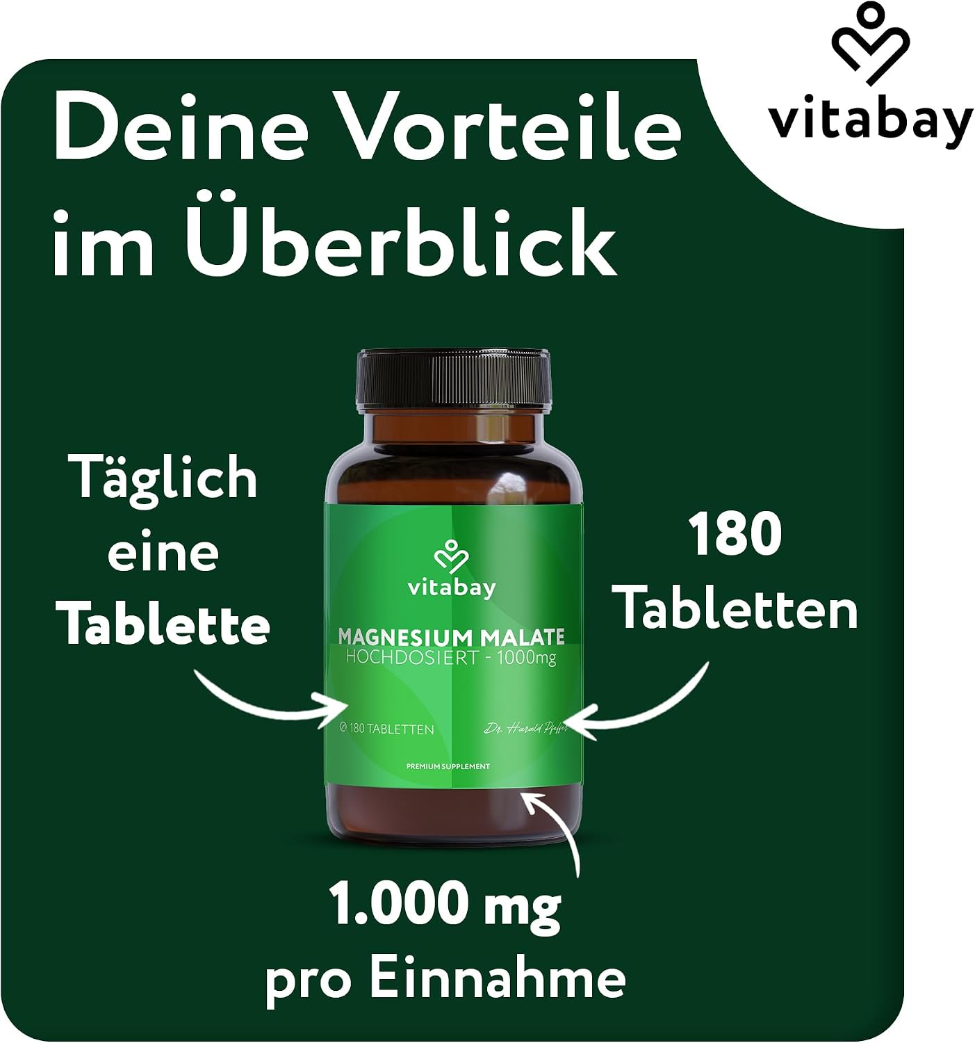 Thumbnail 5 de Vitabay Magnesium Malat 1000 mg 💊