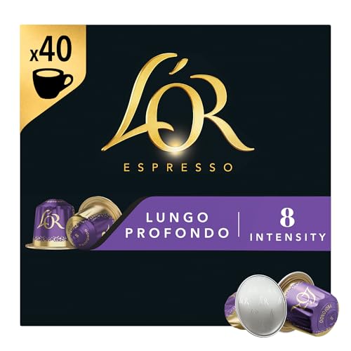Detalle de L'OR Espresso Lungo Profondo Coffee Pods x40 – Pack of 1
