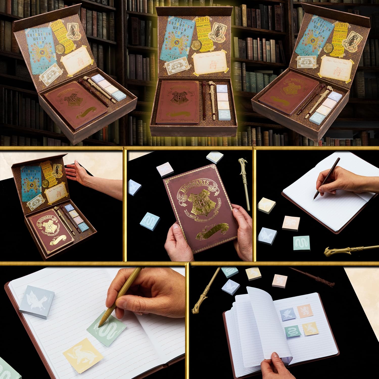 Thumbnail 3 de Harry Potter Stationery Set with Wand Pens, Notebook, Stickers, and Keepsake Box