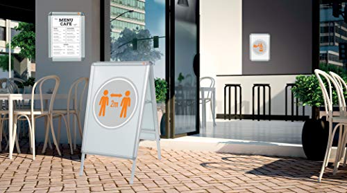 Thumbnail 9 de Nobo 1902214 Tablón de pared A4 con marco aluminio 📌