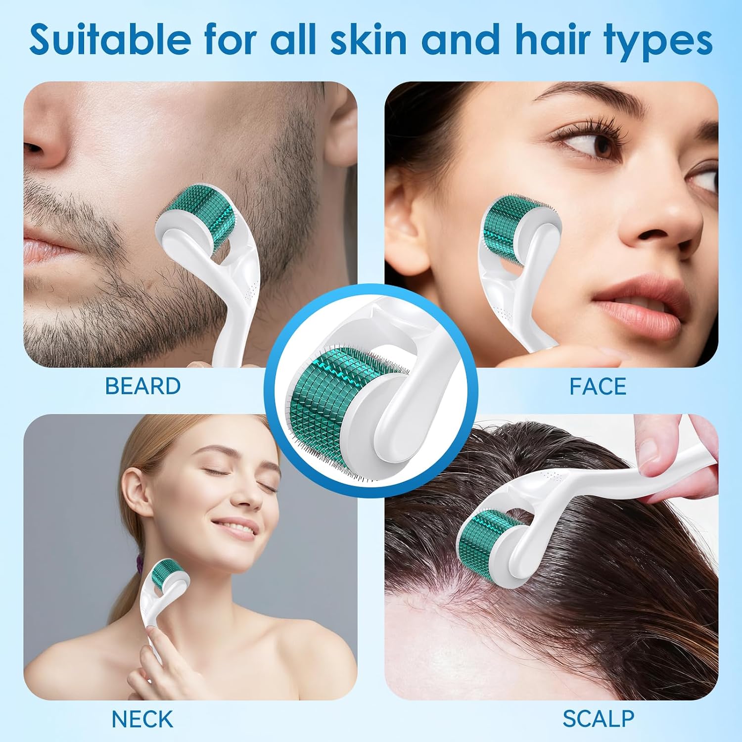 Thumbnail 6 de Bartroller 0,3 mm Derma-Roller für Bartwachstum