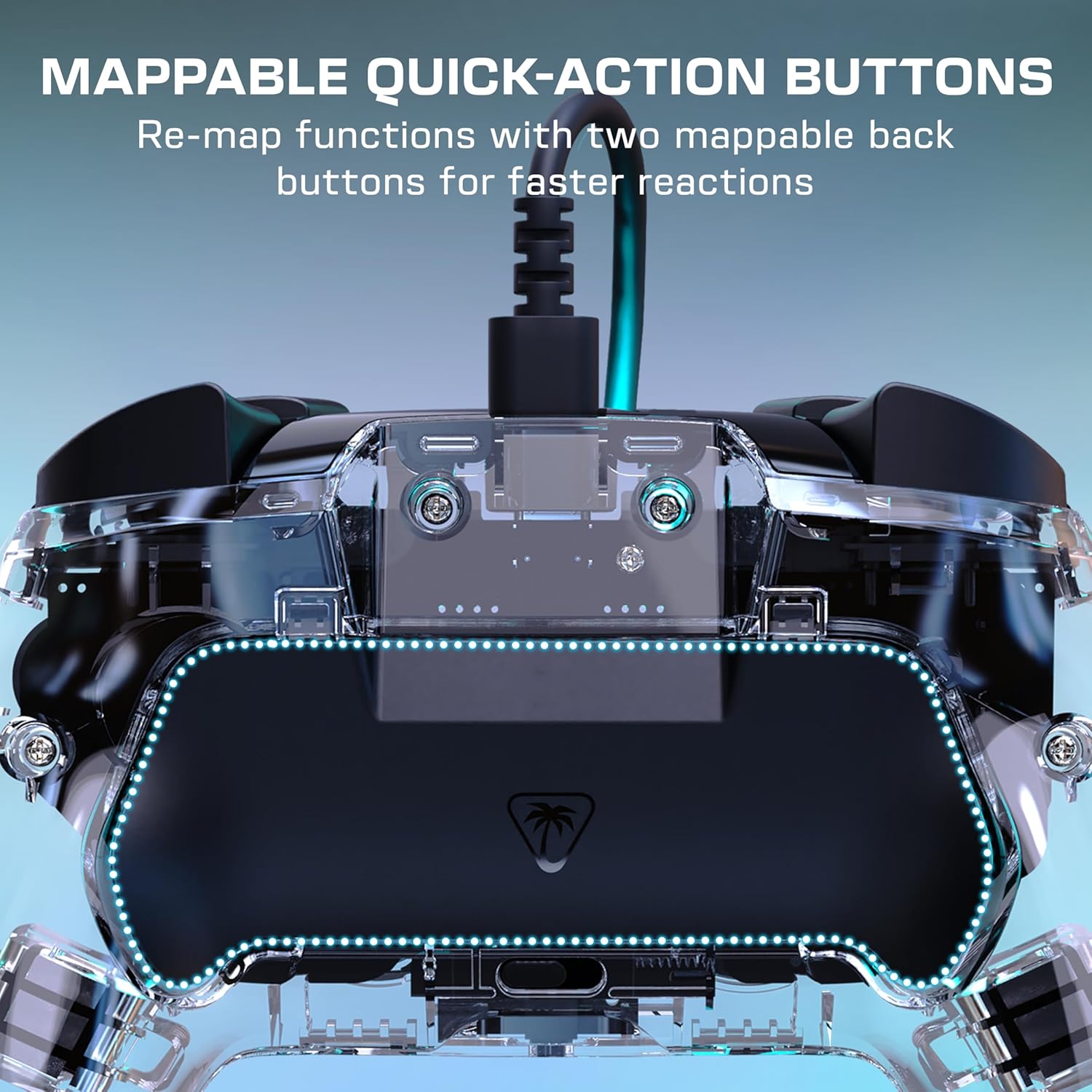 Thumbnail 5 de Turtle Beach Afterglow Transparent — manette gaming RGB filaire officielle pour Nintendo Switch 2