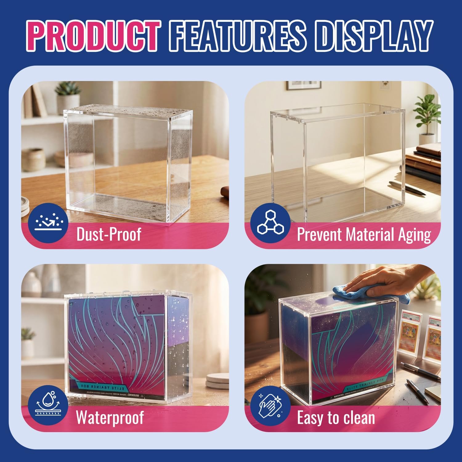 Thumbnail 4 de KISBOX ETB Acrylic Case: 5mm Display Case for Elite Trainer Boxes