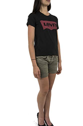 Thumbnail 1 de Levi's The Perfect Large Batwing Tee 173690201 – T-shirt donna nera, taglio batwing, taglio L