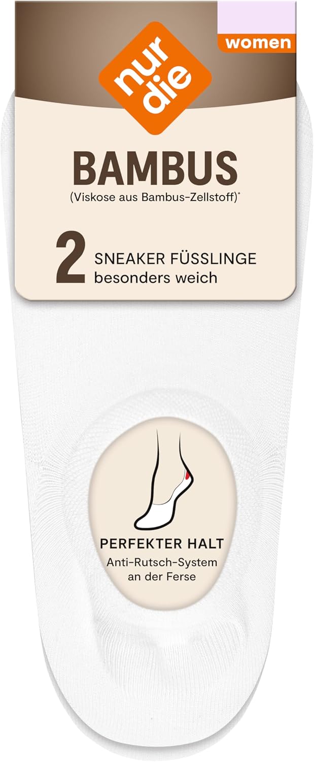 Thumbnail 6 de Nur Die Sneaker Donna: Confezione da 2 calzini morbidi in viscosa di bambù per scarpe invisibili