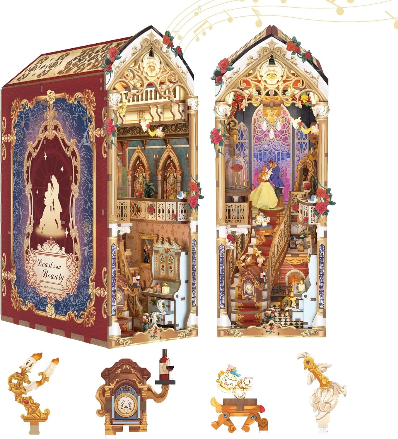 Detalle de Tonecheer Book Nook Kit fermalibri 3D