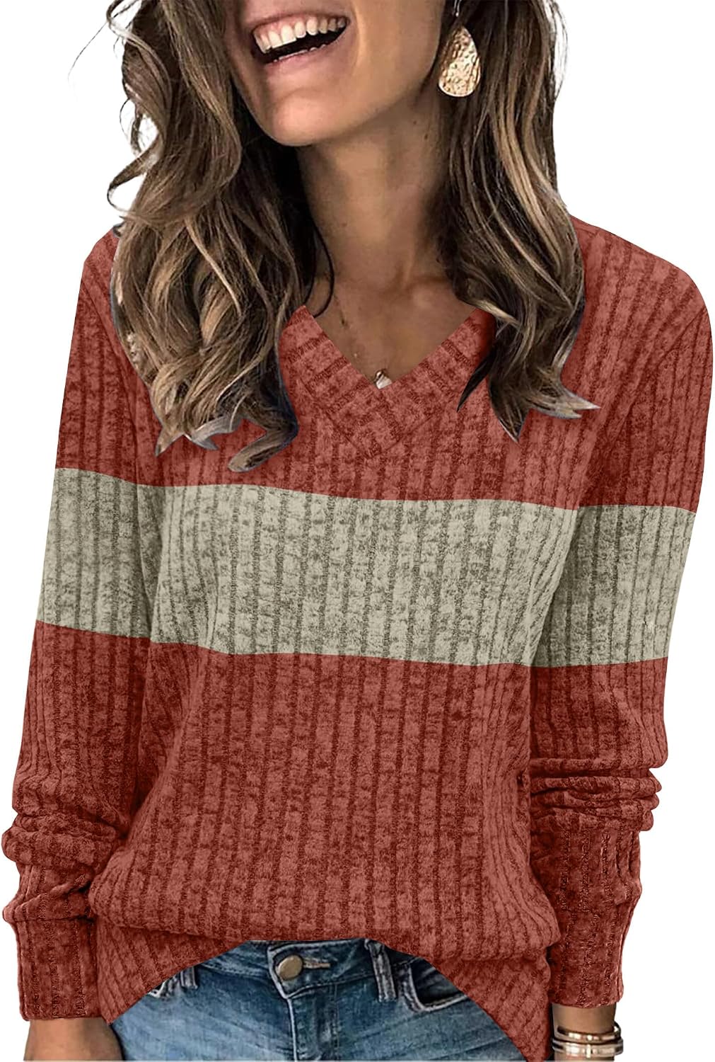 Detalle de Sampeel Women's V-Neck Tunic Top
