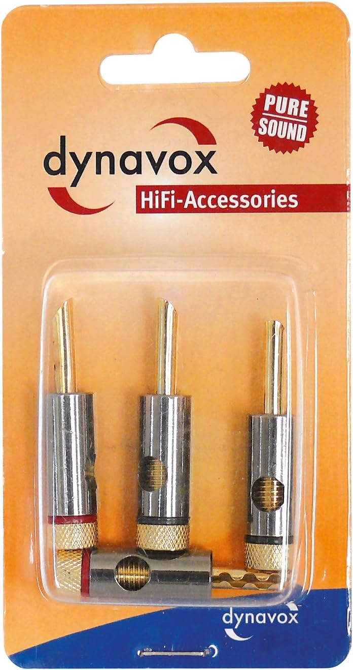 Detalle de Dynavox Bananenhohlstecker Gold 6 mm²