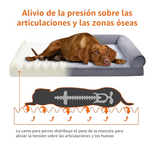 Detalle 2 de Amazon Basics Cama-sofá para perro 91x69x17 cm