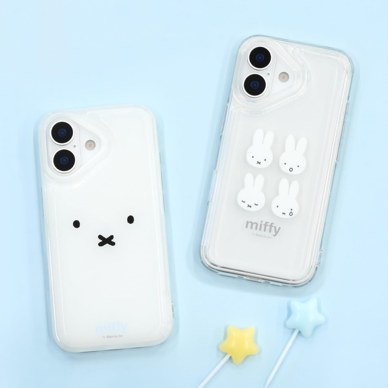 Detalle 1 de グルマンディーズ MF-624B ミッフィー IIIIfit Clear iPhone 17対応ケース TPU素材・ストラップホール付き