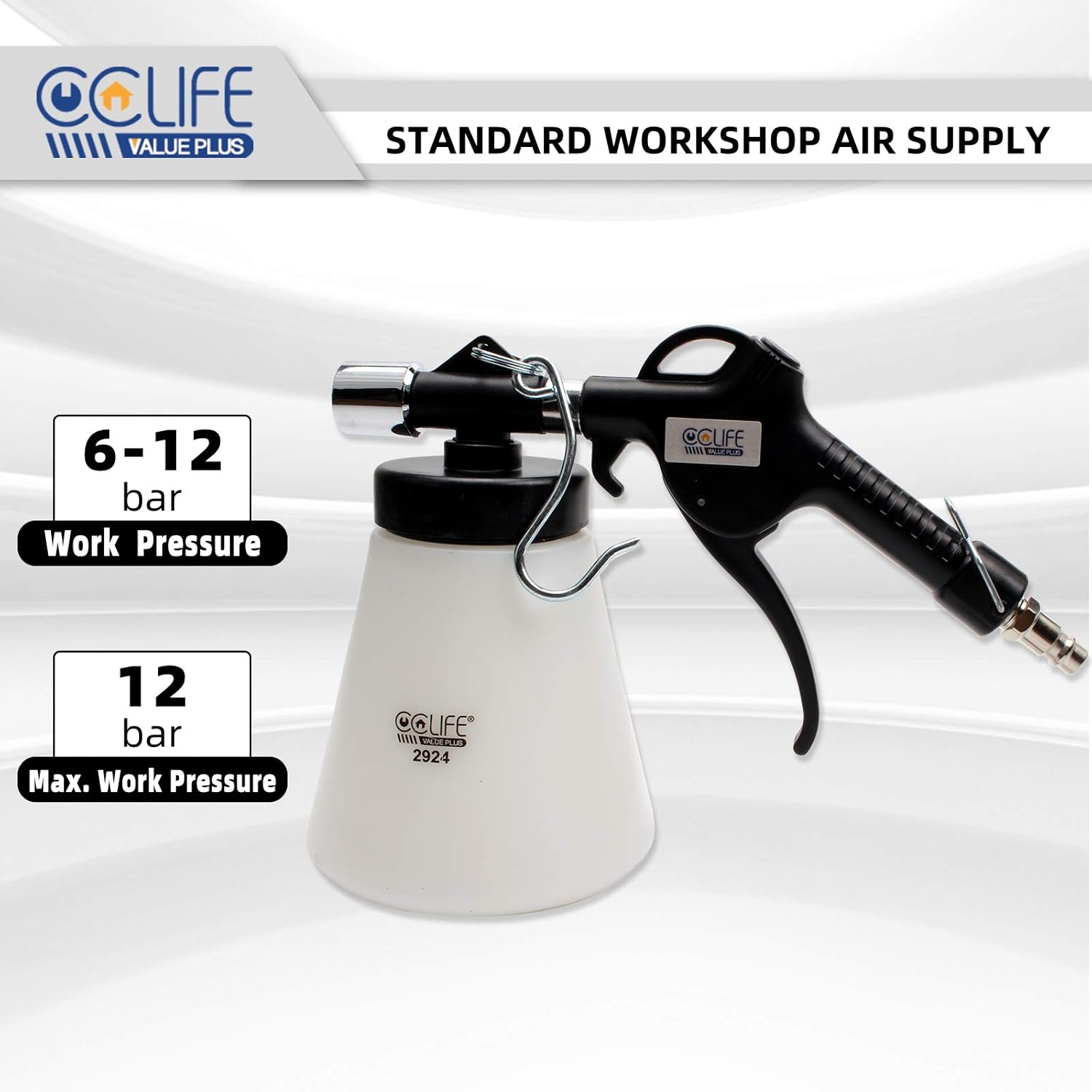 Thumbnail 2 de CCLIFE Spurgo Freni ad Aria da 0,75 L con Bottiglia di Ricarica da 1 L – Kit per Spurgo Liquido Freni