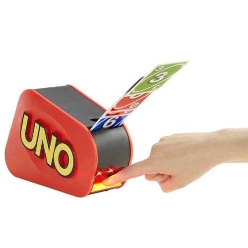 Detalle de Mattel Games UNO Extrême – Jeu de Cartes avec Lanceur (7+ ans, 2–10 joueurs)