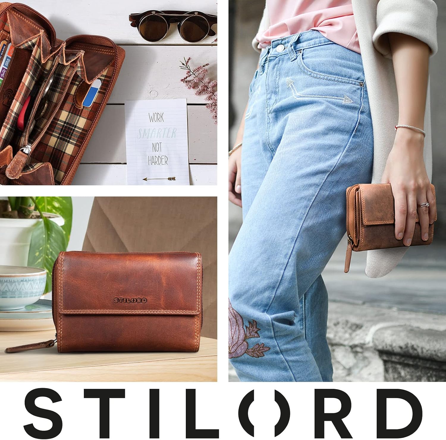 Thumbnail 6 de STILORD Thea Geldbörse RFID Leder 14 x 10 x 4 cm