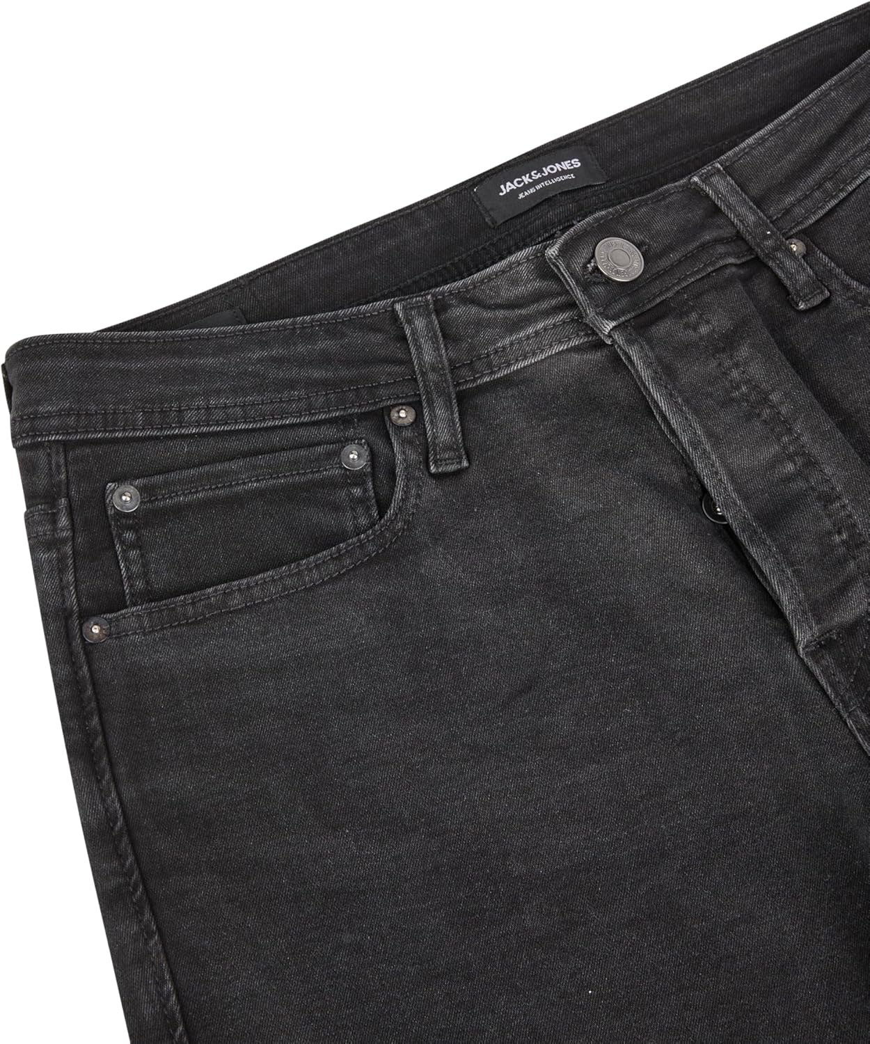 Detalle de JACK & JONES Jeans Shorts Herren Stretch JJIRICK – Regular Fit, Bermuda-Stil, kurze Denim-Shorts