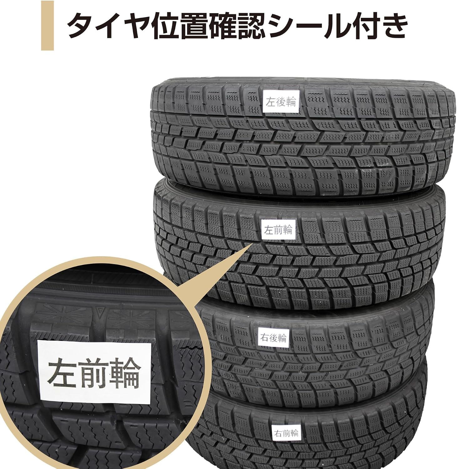 Detalle 2 de メルテック TC-11 厚手タイヤカバー Mサイズ 乗用車用 4本収納・UVカット