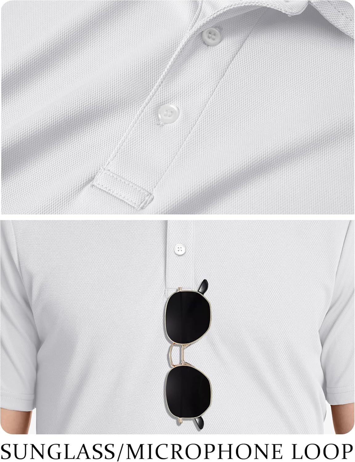 Thumbnail 4 de TACVASEN Men’s Golf Shirt Dry Fit Polo — Short Sleeve, Performance Tee for Active Outdoor Wear