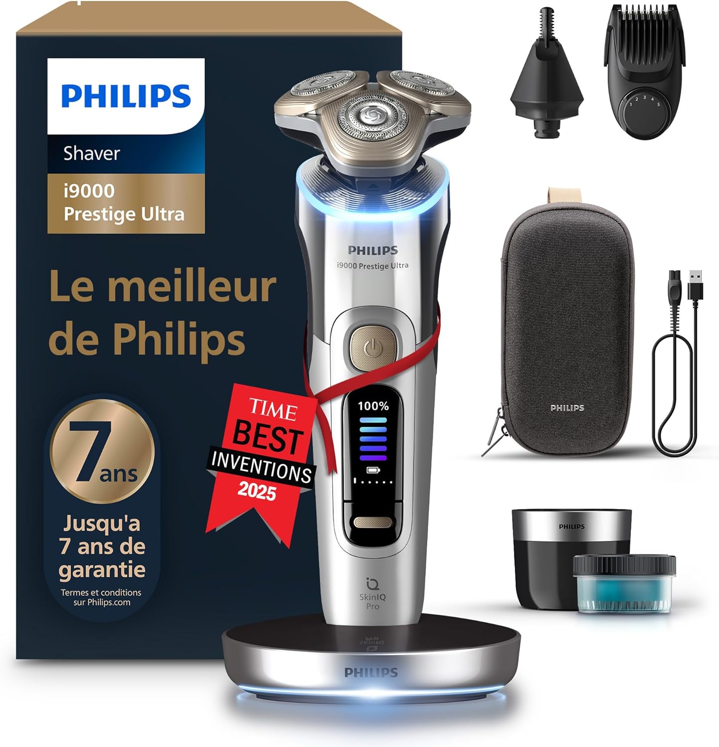Detalle de Philips Rasoir i9000 Prestige Ultra, Skin IQ Pro, 5 modes