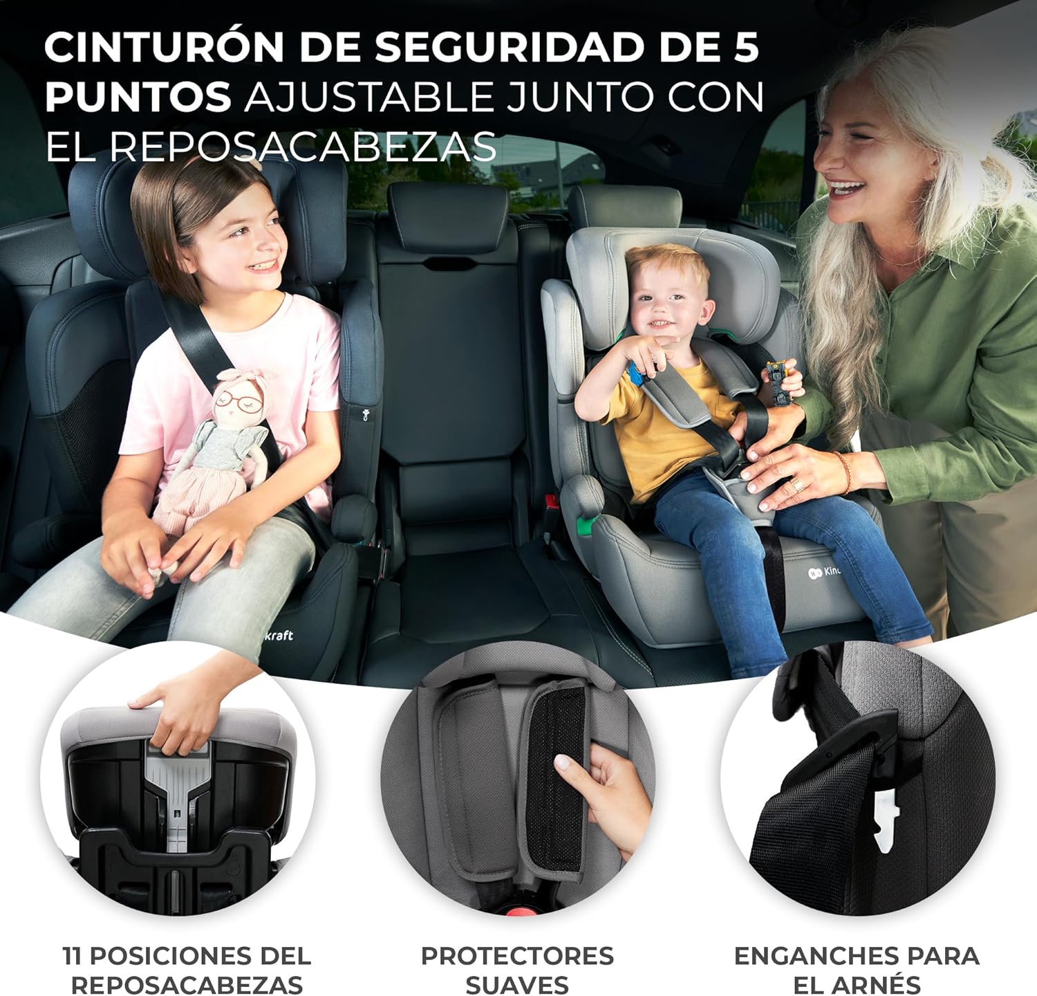 Thumbnail 5 de Kinderkraft COMFORT UP i-Size, grupo 1/2/3, 9–36 kg