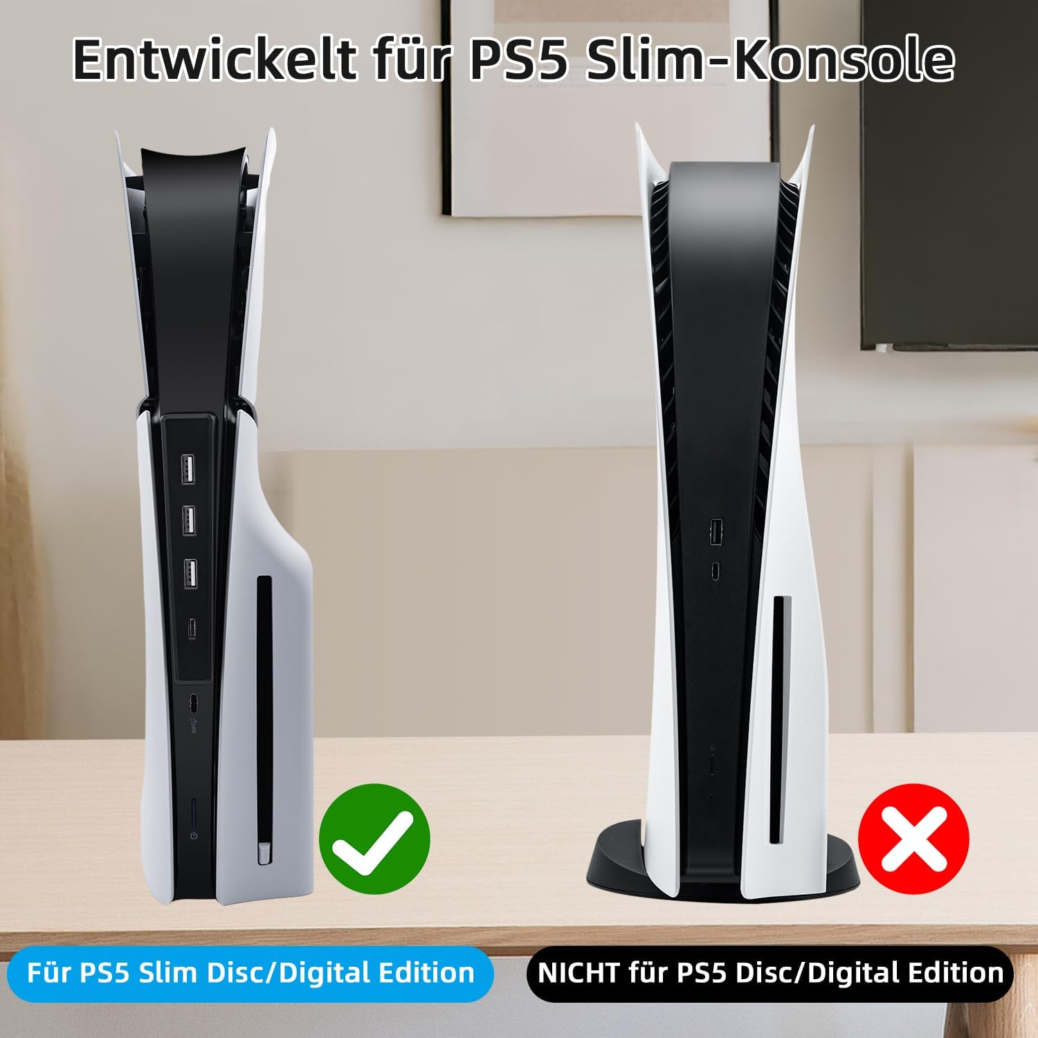 Detalle de McBazel USB 2.0 Hub für PS5 Slim 4 Ports
