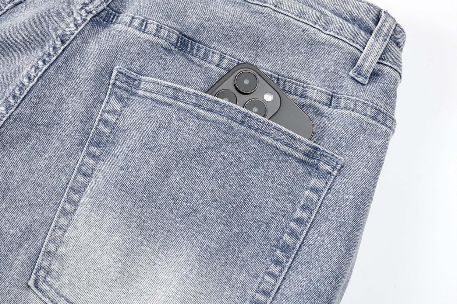 Detalle 2 de JMIERR Jeans Herren Baggy – Baumwolle, Weite, Loose Fit, Vintage Style
