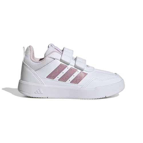 Detalle 2 de adidas Tensaur Sport 3.0, chaussures enfant à scratch, blanc, rose et gris