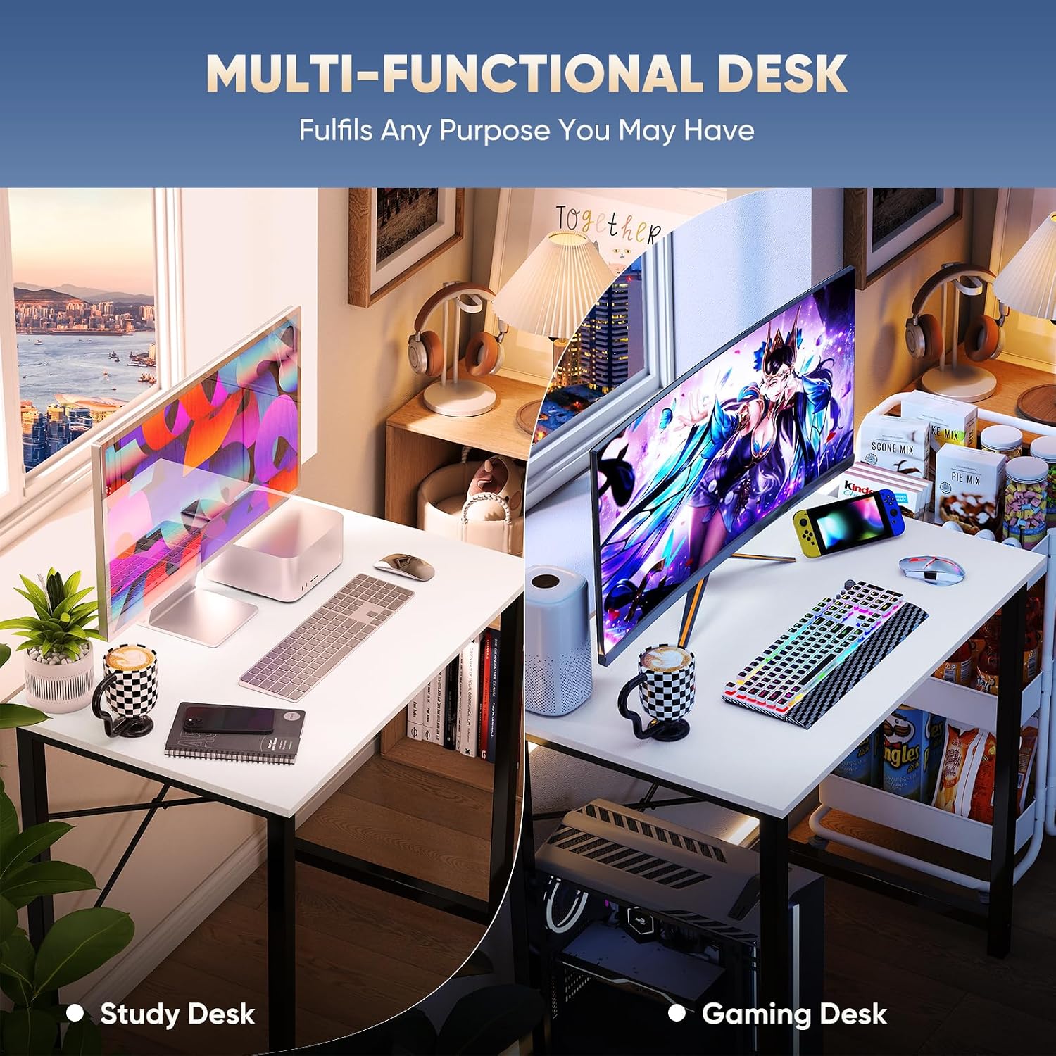 Detalle 2 de DUMOS Computer Desk 32 Inch