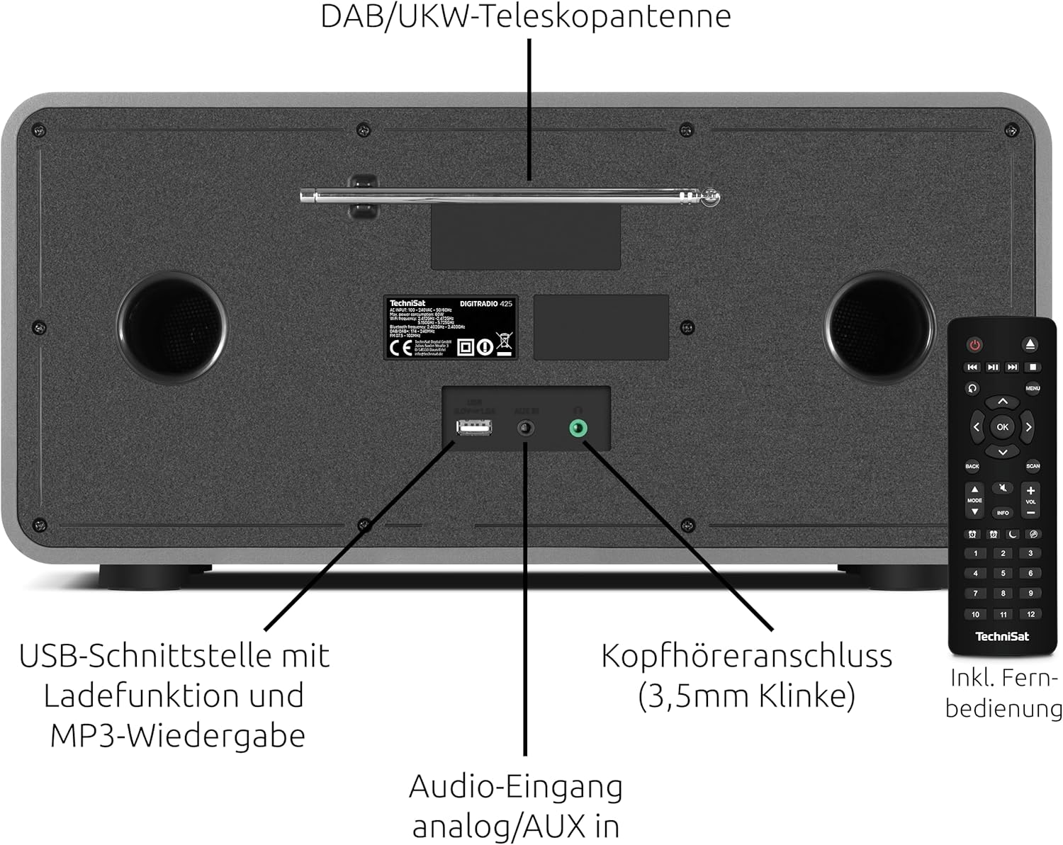 Thumbnail 2 de TechniSat DIGITRADIO 425 DAB+
