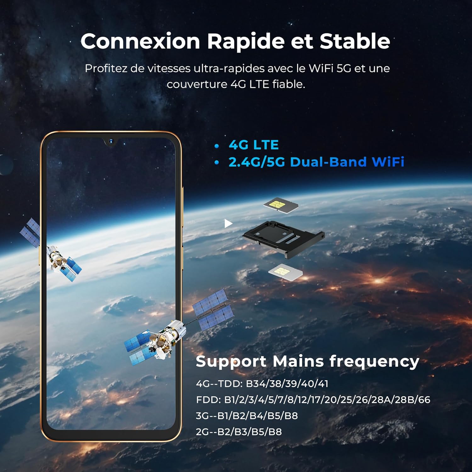 Thumbnail 6 de HOTWAV X100GT: Smartphone Android 16 avec double écran, 6,9'' et 1 To extensible