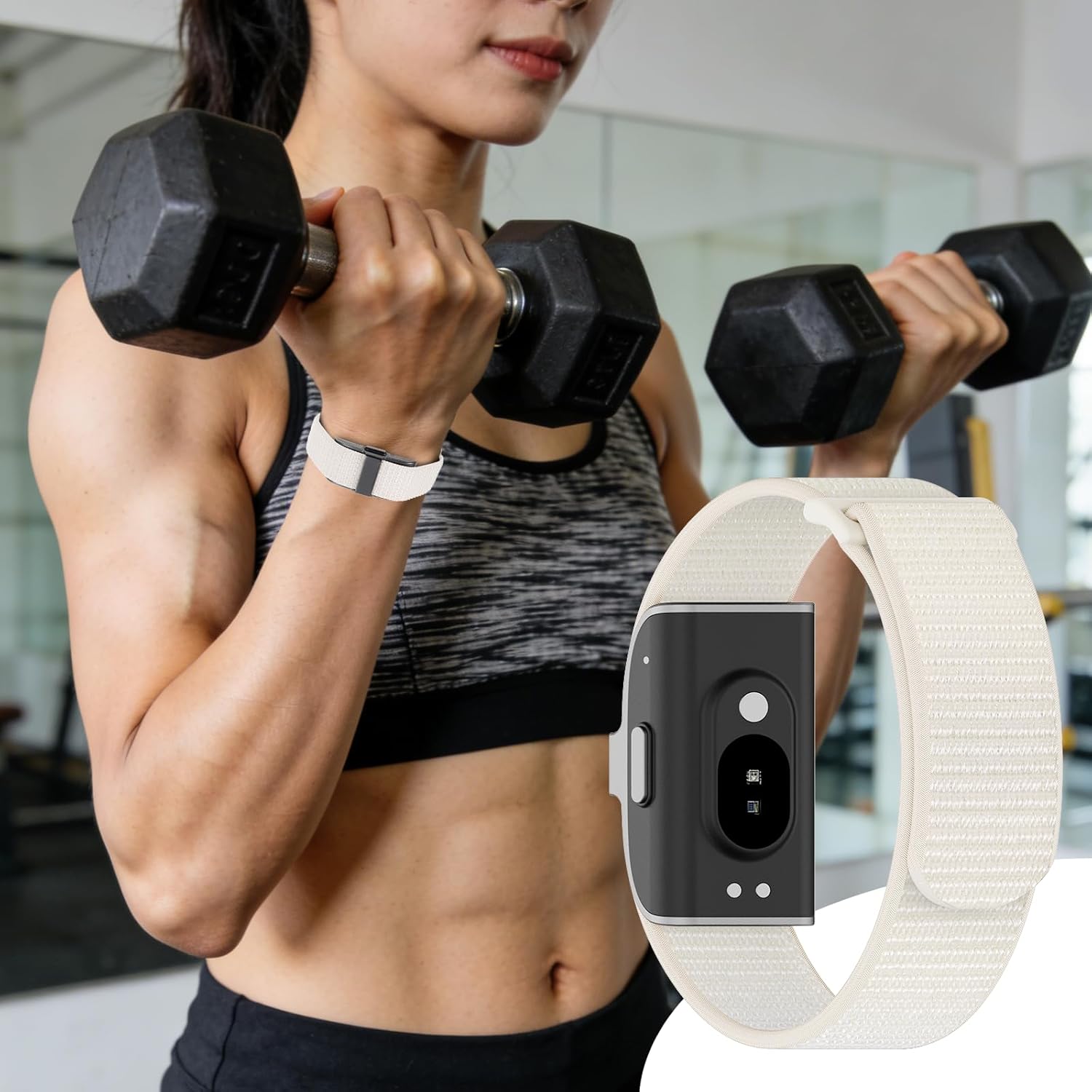 Detalle de ZOOROO 3-Pack Nylon Loop Sport Replacement Bands for Hume Health Band
