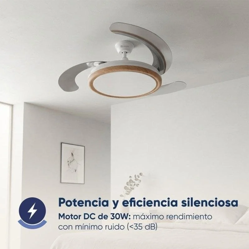 Thumbnail 1 de Ventilador de Techo Origial AirBliss Ceiling Retractable 30W: Luz LED, 6 velocidades y mando a distancia