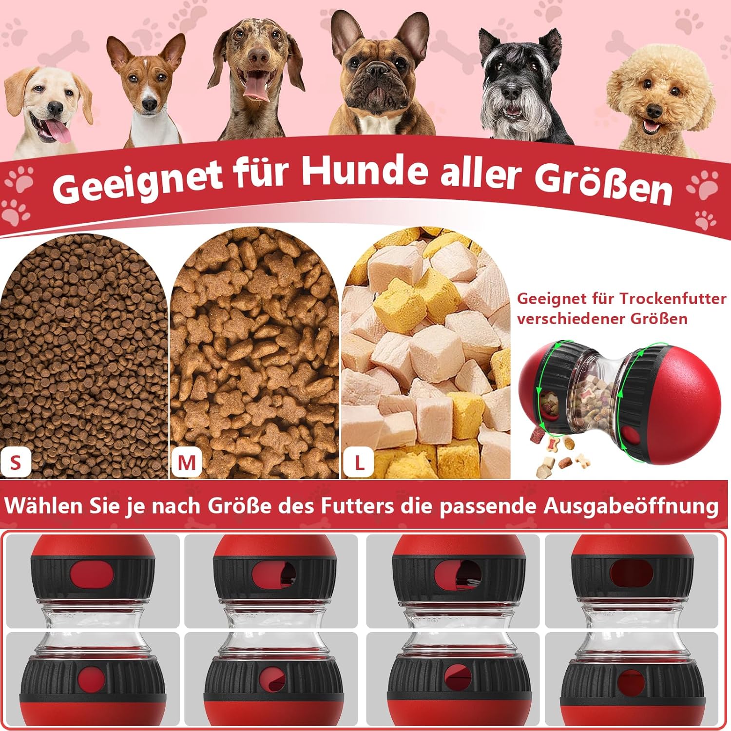 Thumbnail 2 de Dufuso Hundespielzeug Intelligenz – Slow Feeder zur Futterausgabe, interaktives Spielzeug für Hunde