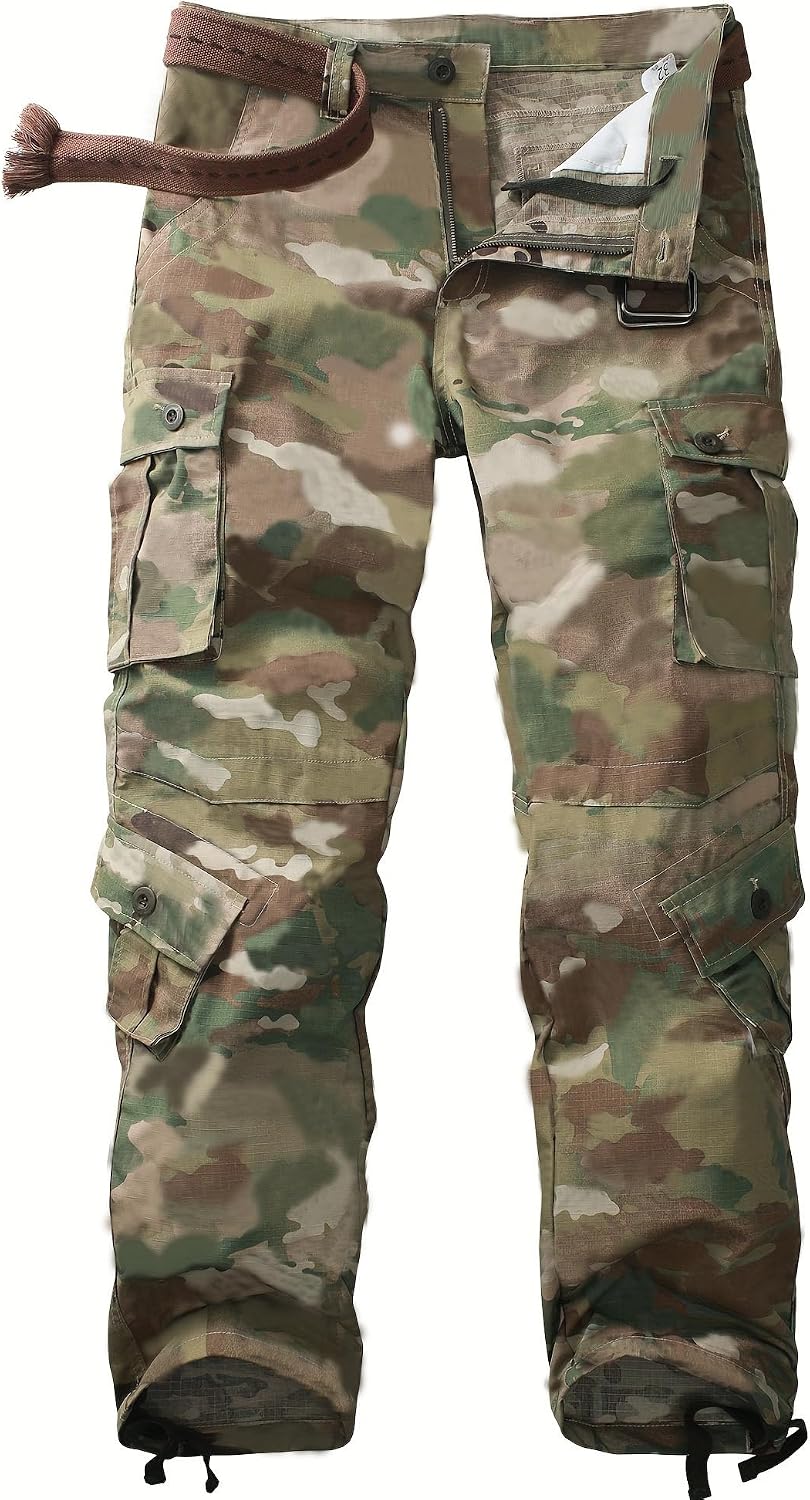 Detalle de AK-TAC Men's Camo Cargo Pants Ripstop