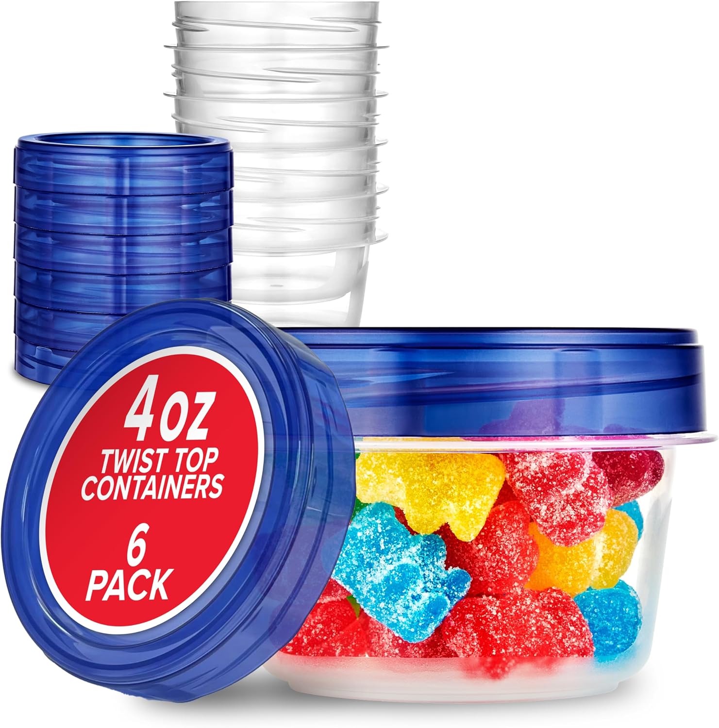 Detalle de Stock Your Home Food Storage Containers, 4 oz
