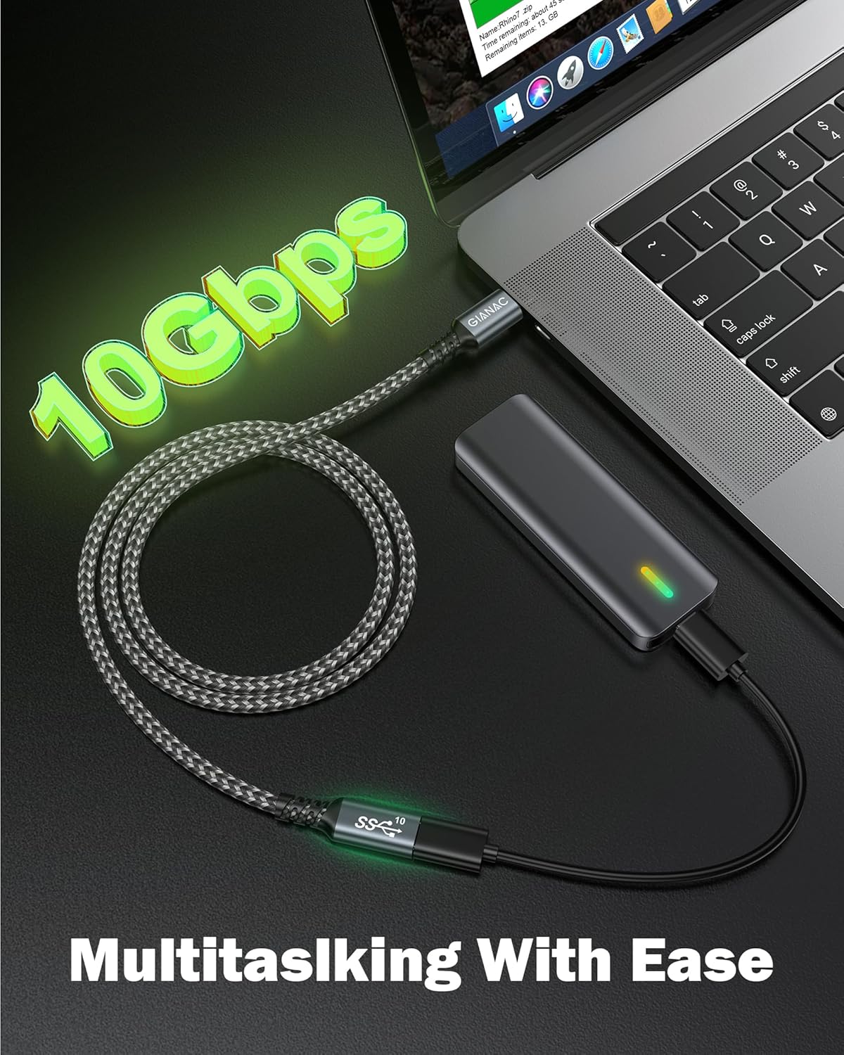 Thumbnail 2 de GIANAC USB-C Verlängerungskabel 2 m