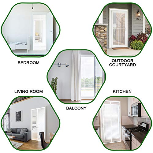 Thumbnail 8 de Cinkee ENGROSAR mosquitera magnética para puerta exterior 90x210 cm (blanco), se cierra sola y sin taladrar